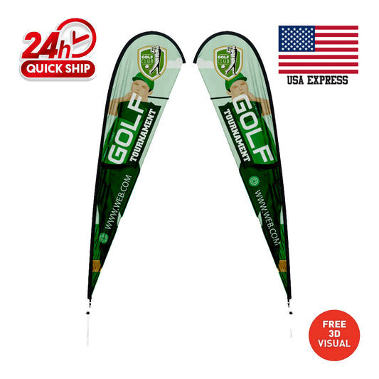 Premium 12' Teardrop Flags