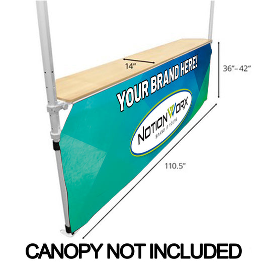 Canopy Counter / Bar Top – Custom Portable Countertop for Canopy Tents