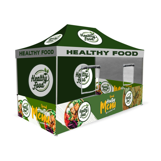 Custom Food Booth Canopy Tent Package 10x15