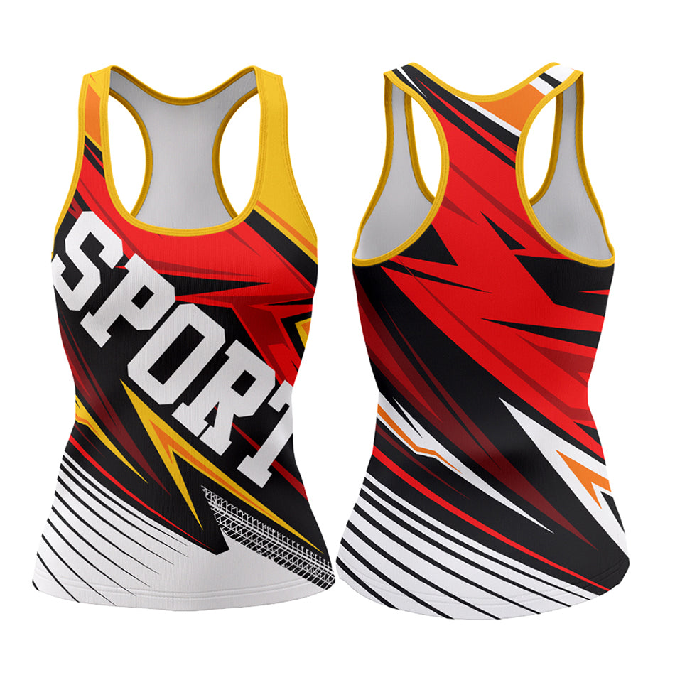 120GSM Milk Silk Racerback Tank (Full Dye Sublimation) #500031