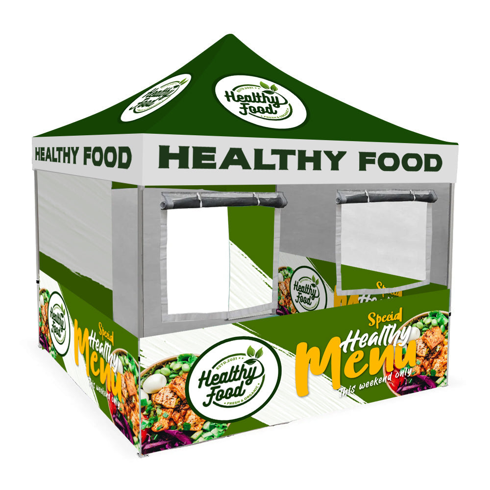 Custom Food Concession Canopy Tent Package 10x10