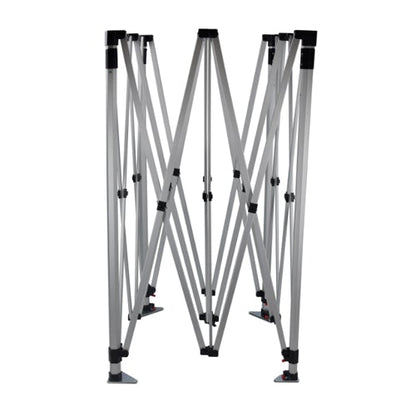Premium HEX Aluminum 10'x10’ (Silver) Canopy Kit (Dye-Sublimation) 17" Valance