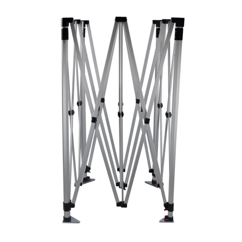 Premium HEX Aluminum 10'x10’ (Silver) Canopy Kit (Dye-Sublimation) 17" Valance
