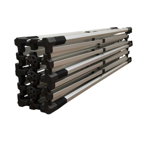 Premium HEX Aluminum 10'x20’ (Silver) Canopy Kit (Dye-Sublimation) 17" Valance