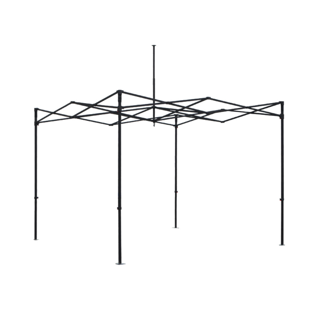 Premium HEX Aluminum 10'x10’ (Black) Canopy Kit (Dye-Sublimation) 17" Valance