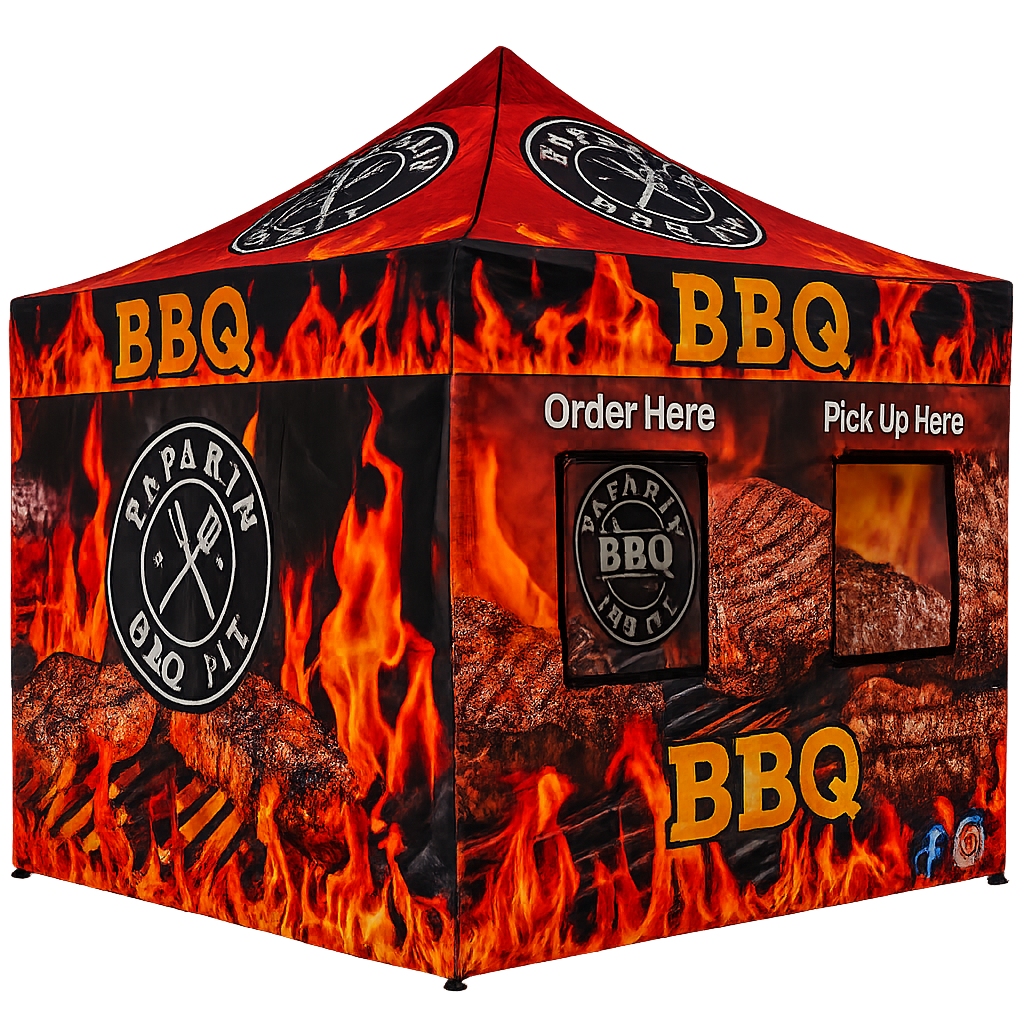 Custom Food Booth Canopy Tent Package 10' x 10'