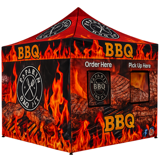 Custom Food Booth Canopy Tent Package 10' x 10'