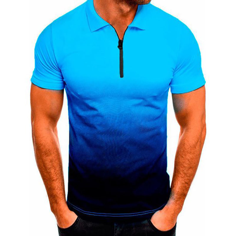 120GSM Milk Silk 1/4 Zip Polo Shirt (Full Dye Sublimation) #500058