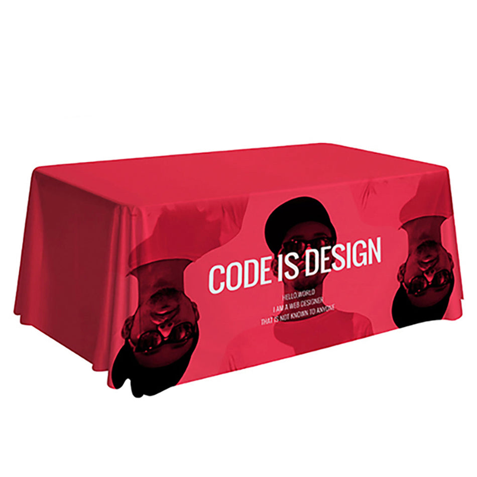 Draped Table Cover (Full-Color Dye Sublimation, Full Bleed)