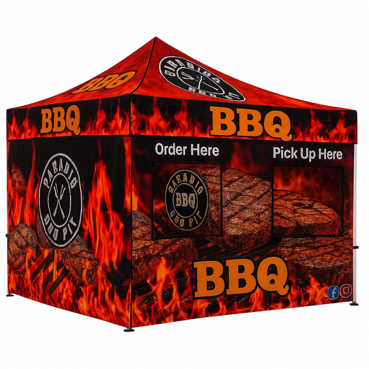 Custom Food Booth Canopy Tent Package 10x15