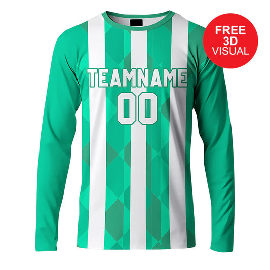 150GSM Mesh Jersey Long Sleeve Crew Neck (Full Dye Sublimation)#500003