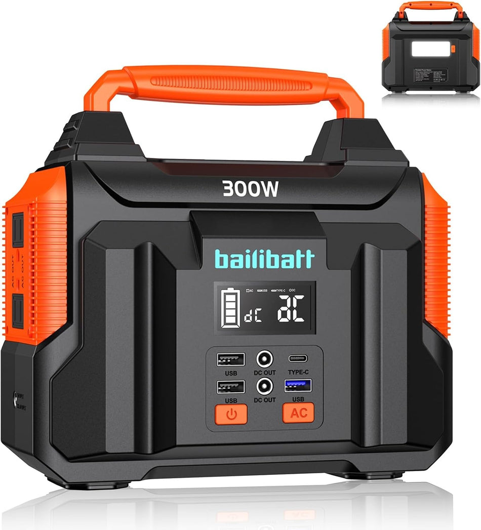 Portable Power Station 300W 257Wh | BailiBatt Portable Generator