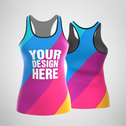 120GSM Milk Silk Racerback Tank  (Full Dye Sublimation) #500031