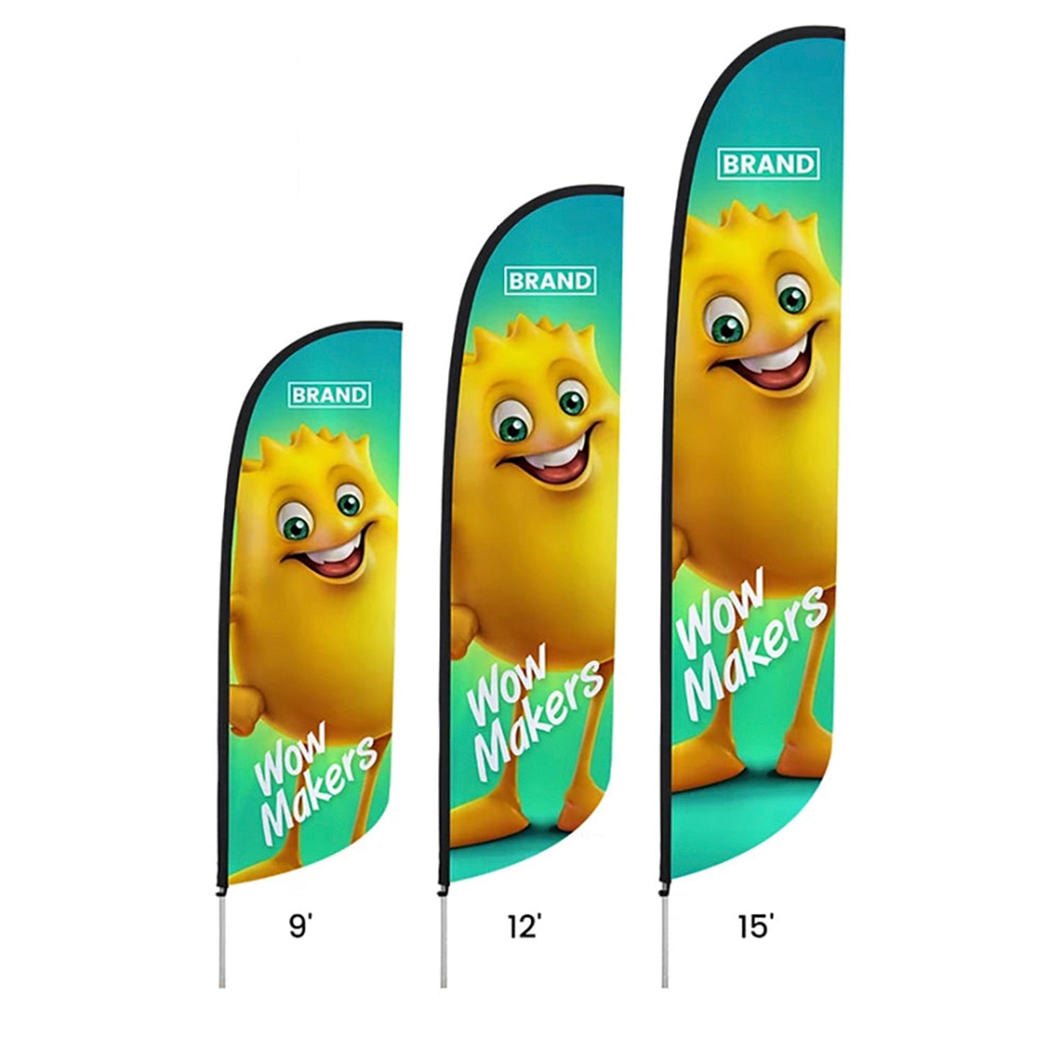 Premium Convex Feather Flags – Custom Double-Sided Advertising Flags ...