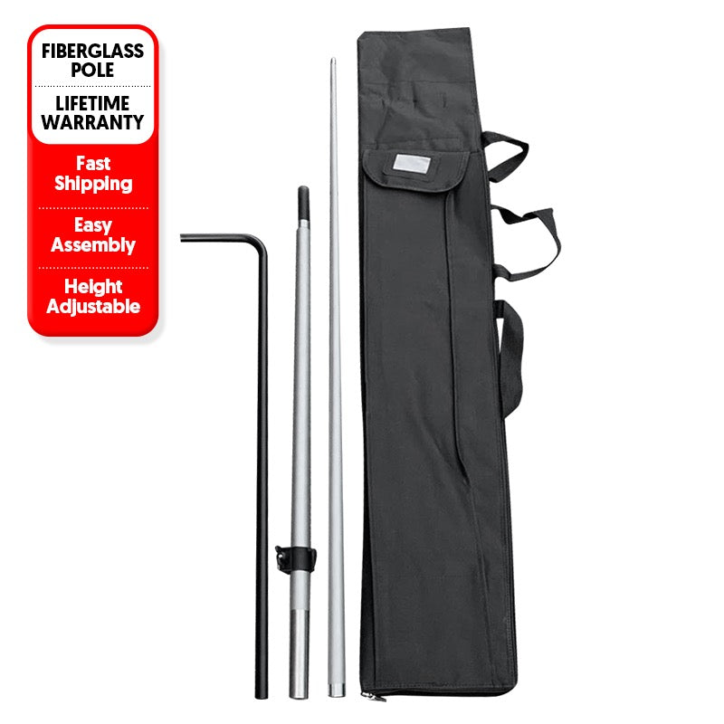 6.5' Premium Rectangle Flag Pole