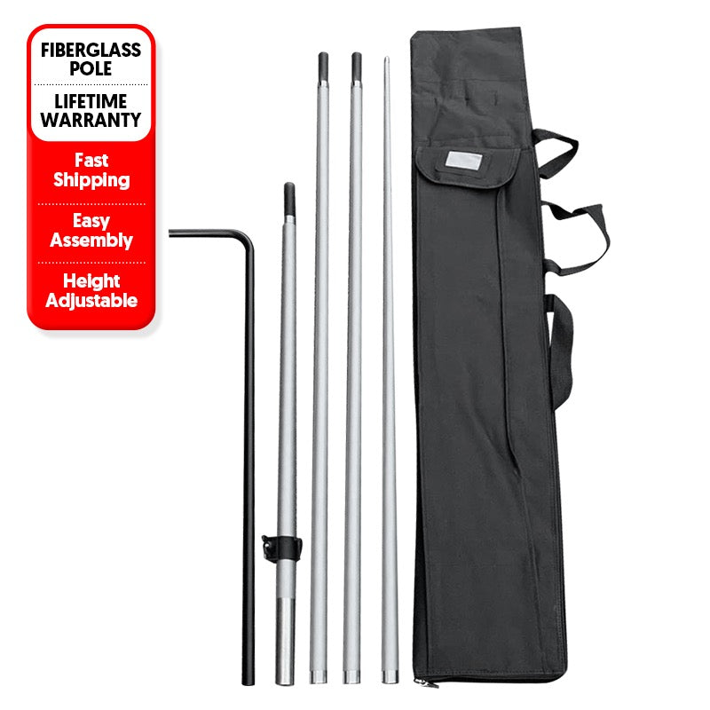14.5' Premium Rectangle Flag Pole